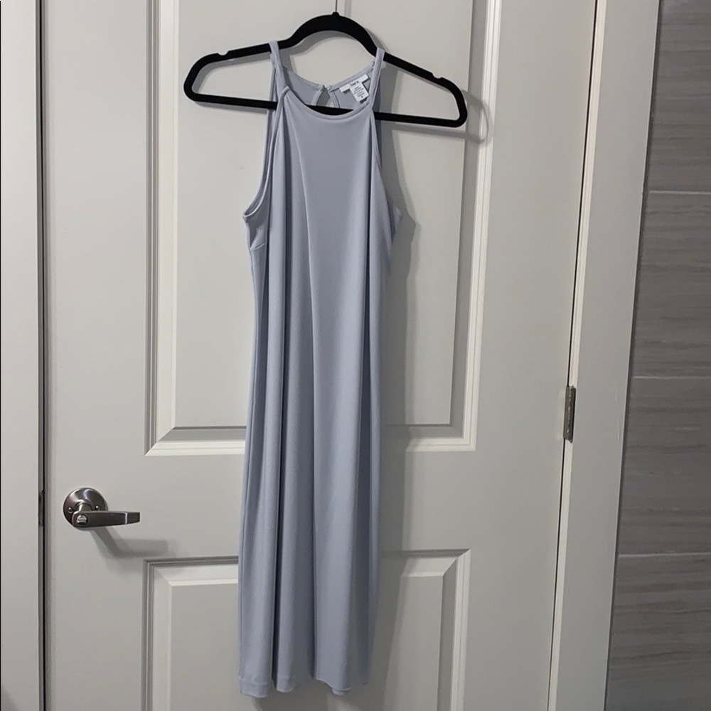 Light Gray Dress with a split